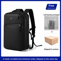 Sac à dos pour ordinateur portable haut de gamme pour homme, style Oxford minimaliste, avec fermeture éclair et fermoir, doublure en polyester, idéal pour étudiants, affaires et voyages, avec bretelles à coussin d'air