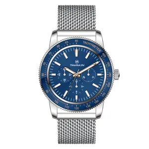 Venta caliente Customl Logo Japan Movt Watch para hombres 316l Acero inoxidable Luxury Mens Sport Watches