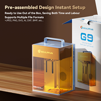 SCULPFUN G9 100W Mesin Ukiran Laser Serat Mini Portabel CNC Desktop Tertutup Penuh Pendingin Udara 5000mm/s untuk