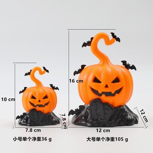 Nuevas Velas Decorativas de Plástico para Halloween, Adornos Luminosos, Decoración para Bares, Accesorios para la Creación de Atmósfera, Juego de Lámparas de Calabaza para Interiores - Product Image 6