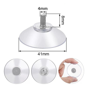 Ventouses <span class=keywords><strong>en</strong></span> PVC robustes réglables M4/M5/M6/M8, ventouses pour <span class=keywords><strong>verre</strong></span> avec fonction antidérapante, coussinets <span class=keywords><strong>de</strong></span> suspension réutilisables pour bureau et <span class=keywords><strong>table</strong></span> - Product Image 5