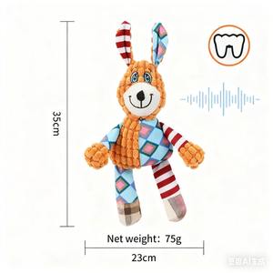 Köpek oyuncaklar çiğnemek geçirmez peluş oyuncak küçük orta köpekler için Squeaker ile interaktif sıkıntı kabartma ve diş temizleme <span class=keywords><strong>Pet</strong></span> malzemeleri - Product Image 3