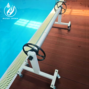 Cubierta de Alta Calidad para Piscinas, Resistente al Agua, con Ruedas, Diseño Moderno de Burbujas, para Piscinas Elevadas - Product Image 3