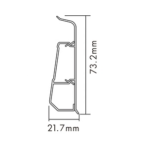 P70-D, Ruitai Nhựa Châu Âu Hiện Đại Không Thấm Nước Nhanh Chóng Cài Đặt Ốp Chân Tường Baseboard PVC Vinyl Sàn Ốp Chân Tường - Product Image 2