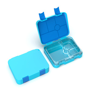 Tritan Lunch <b>Box</b> 21.3x15.6x4.4cm Double Buckle Kids Food <b>Storage</b> Student Bento Container - Product Image 2
