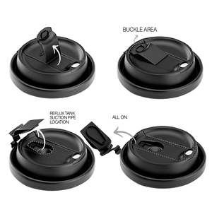 Nắp ly cà phê dùng một lần 90mm, nhựa PP đúc phun, chống rò rỉ, dùng cho ly giấy/nhựa - Product Image 2