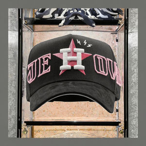 Gorra de béisbol de gamuza de 5 paneles al por mayor, OEM ODM, logotipo personalizado, bordado 3D, gorras de terciopelo estilo club Dandy con lazos - Product Image 3