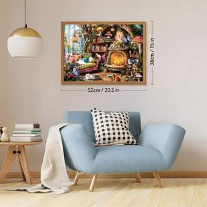 จิ๊กซอว์พิมพ์ลายส่วนตัวสำหรับผู้ใหญ่ 500 ชิ้น กระดาษแข็งสีน้ำเงิน เกมจิ๊กซอว์แบบกำหนดเอง ทนทาน สนุก เสริมสร้างการเรียนรู้ - Product Image 2