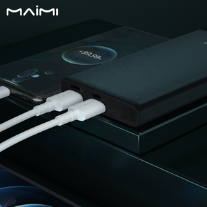 <span class=keywords><strong>Maimi</strong></span> <span class=keywords><strong>พา</strong></span><span class=keywords><strong>ว</strong></span><span class=keywords><strong>เวอร์</strong></span><span class=keywords><strong>แบงค์</strong></span>แบบบางชาร์จโลหะแบบพกพาสำหรับโทรศัพท์ขนาด10000มิลลิแอมป์2024โลโก้ออกแบบได้ตามต้องการ - Product Image 3