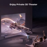 Projecteur LED DLP portable 720P HD Smart Mini Home Theater Pocket Pico Mini 720P HD Smart Mini Home Theater Fonctionnant sur batterie 2G