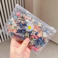 Jepit Rambut Mini Plastik Multi-Gaya IFOND Warna-Warni Bentuk Krisan Kecil Kemasan Ramah Lingkungan untuk Gaya Rambut Sehari-hari Anak-Anak