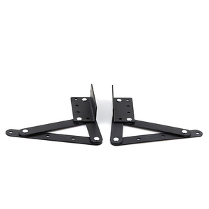 Folding Sofa Hardware Iron Hinge 2 Mm Black Surface Mount Durable Furniture Joint - Product Image 1