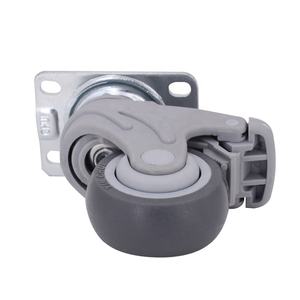 Allgemeine anti statische PP-Halterung TPR <span class=keywords><strong>Nylon</strong></span> <span class=keywords><strong>5</strong></span> Zoll Antiseptic <span class=keywords><strong>Caster</strong></span> Krankenhaus bett Rad montage Verriegelung rollen mit Fuß bremse - Product Image 4