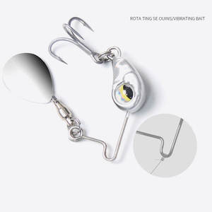 Petit leurre micro Vib <span class=keywords><strong>Spinning</strong></span> Spinnerbait Little Blast Star pour la pêche à la perche rouge, au zander, au black pit, en eau douce, leurre de pêche polyvalent - Product Image 3