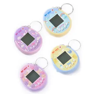 Wholesale Mini Handheld Game Console Electronic Tamagotchi Plastic Animals Pet Egg Machine Game Toys For Easter Gift