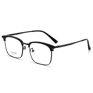 Monture de lunettes rectangulaire Danyang, monture intégrale en titane léger, unisexe, verres en résine, style business décontracté - Product Image 1