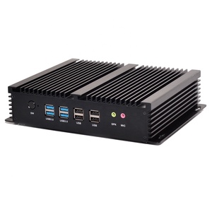 Mini PC industriel sans ventilateur avec Core I3 5005U I5 4200U I7 4500U DDR3L 8 Go <span class=keywords><strong>de</strong></span> <span class=keywords><strong>RAM</strong></span> 2Lan <span class=keywords><strong>6</strong></span> COM 4K HD Ordinateur industriel robuste - Product Image 1