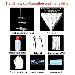 Nuevo Kit Completo <span class=keywords><strong>de</strong></span> Equipo <span class=keywords><strong>de</strong></span> Química No Eléctrico para Escuelas Secundarias y Preparatorias 2023, Edición Deluxe Familiar, Grado 9, Grado 3 - Product Image 4
