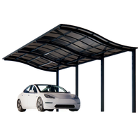 2 Post Carports Car Parking Outdoor Double Metal Designs Modern Aluminum Carport Panels PC Carport