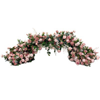 Fleurs artificielles pour mariage, longues décorations florales blanches et vertes en soie plastique, teintes à la main, pour une ambiance romantique, idéales pour fenêtres, intérieur et extérieur