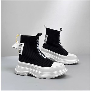 New High Top Socks and <b>Shoes</b> for Outdoor Fashion, Casual, Mesh, Breathable, Summer <b>Height</b> <b>Increasing</b> Single <b>Shoes</b> - Product Image 2