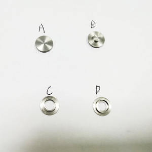 Botón antipérdida, cuatro botones, rastreador de acero inoxidable, patrón de CD de Metal, bolsa de cuero brochado para Apple, botón de rastreador antipérdida - Product Image 4