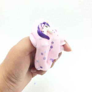 Nouveau produit 2019 : Kit de pâte à modeler éducative pour enfants, slime rose soyeux et duveteux, slime licorne certifié sûr - Product Image 3