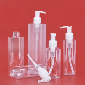 Weiß klarer luxuriöser Seifenschaum-Pumpflaschen kundenspezifisch Handwasch-Lotion Pumpflasche luftlose Plastikflaschen