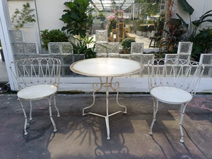 Tavolo e sedie in <span class=keywords><strong>ferro</strong></span> <span class=keywords><strong>battuto</strong></span> stile francese più venduti per giardini di ville, pensioni e balconi - Product Image 4