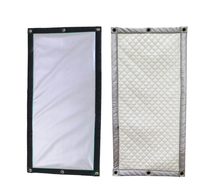Rideau Acoustique Industriel MQ de Haute Qualité, Barrière Anti-Bruit pour Autoroute avec Bâche en PVC et Tissu, Isolation Phonique 17-28dB