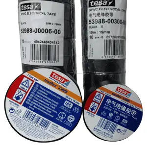 tesa 53988 Electrical Insulating tape for insulating, bundling and securing electrical cables up to 7000v, flame retardant