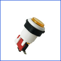 Bouton de console de jeu A4 de style américain, rond de 33 mm, verrouillable, détachable, à réinitialisation automatique, 5A 12V