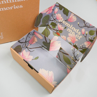 Caja de Cartón Corrugado para Envíos por Correo, con Logotipo Personalizado, Colorida, para Empaque de Ropa, con Tapa Superior