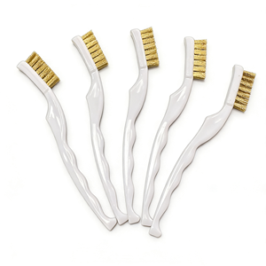 Щетка для чистки сопла 3D-принтера из латуни с ручкой из нержавеющей стали – прочная щетка для удаления ржавчины и очистки хотэнда - Product Image 1