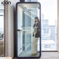 Cabine téléphonique insonorisée acoustique au design moderne personnalisé pour les bureaux et les espaces commerciaux, offrant de l'intimité et des réunions insonorisées