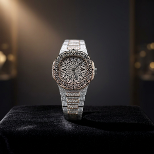 Luxury Square Silver <b>Watch</b> Purple Dial Diamond Bezel Analog Citizen Quartz Movement Lightweight Long <b>Battery</b> Life Unisex - Product Image 2