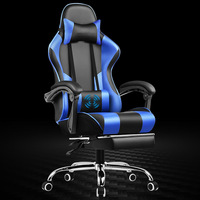 Chaise de Gaming E-Sports Personnalisée en Cuir PU, Design Moderne et Simple, Utilisation en Dortoir, Inclinable, Réglable en Hauteur, Pivotante, Télécommande 4 Positions