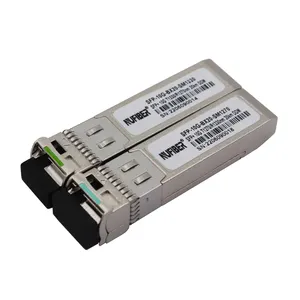 10G WDM SFP + 송수신기 1330/1270nm 20km LC 10Gpbs 심플 렉스 Bidi 10km SFP 모듈 TP-링크와 호환 가능