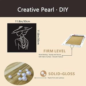 Full Round Diamond Painting Kit With Pearl Beads DIY 30*30CM Craft with Complete Tools&amp;Materials Framed <strong>Wall</strong> <strong>Art</strong> Pearl Painting - Product Image 2