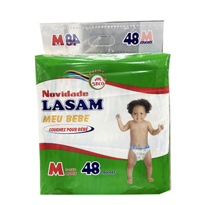 Vente en gros de couches jetables pour bébés Lasam, Grade A, douces pour le sommeil, avec protection anti-fuites - Product Image 2