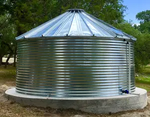 suppliers of corrugated steel water tank, 5000 gallons corrugated steel tank