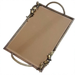 Attractive Design Rectangular Decorative Food Serving Tray Sweet Dessert <b>Display</b> Top Quality <b>For</b> Hotel Usage Supplies - Product Image 1