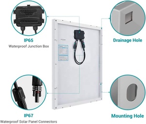 Panneau solaire monocristallin 180 Watt 20V 10BB, panneau solaire haute efficacité, petit module PV pour onduleurs, usine chinoise - Product Image 4