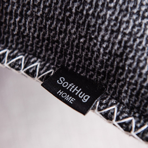 Vente flash : Coussins décoratifs de grande taille, en polyester doux, matelassés, carrés, avec surpiqûres blanches - Product Image 6