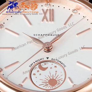 Reloj de Cuarzo de Lujo Marca H Michael, Cronógrafo para Parejas, Acero Inoxidable de Alta Calidad, Cuadrado, con Correa de Cuero Italiano - Product Image 1