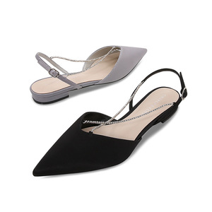 Fashion Low Heel Flats Sandals for <strong>Women</strong> Elegant Casual <strong>Shoes</strong> for Woman Spring Summer Ladies <strong>Ankle</strong> <strong>Strap</strong> Business Party <strong>Shoe</strong> New - Product Image 4