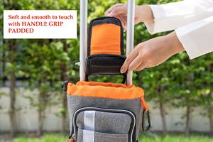 Free sample Hot Sell Taiwan Pearl Coated Crutch bag Premium Water Resistant Hanging <b>Zip</b> Storage <b>Pouch</b> Crutch Bag Bottle Holder - Product Image 4