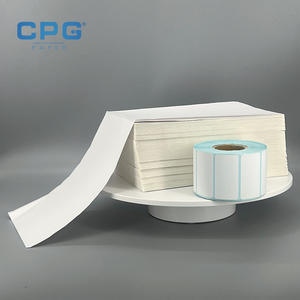 Étiquettes thermiques blanches en accordéon 4x6 pouces (100x150mm) 130gsm à forte adhérence pour expédition en ligne - Vente en gros - Product Image 1