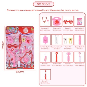 Jeu de faux outils médicaux en plastique pour enfants, jouet éducatif pour faire semblant, petits outils médicaux, ensemble pour filles - Product Image 6
