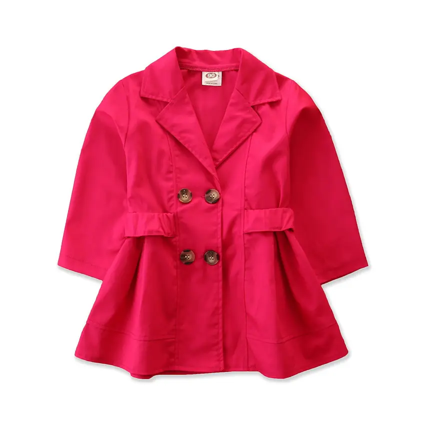 Djrts — manteaux à la mode pour enfants, trench-coat double boutonnage, en denim, coupe-vent, vêtements pour filles